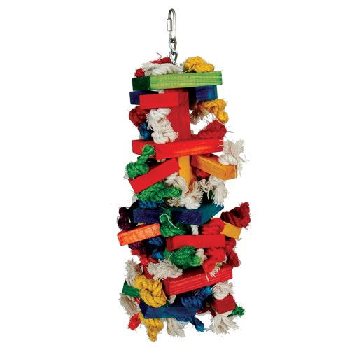 Featherland Paradise Wood & Rope Chew Toys for Parrots — Knots N Blocks & Zig Zag