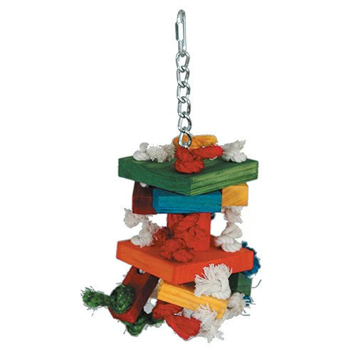Featherland Paradise Wood & Rope Chew Toys for Parrots — Knots N Blocks & Zig Zag