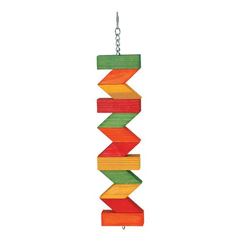 Featherland Paradise Wood & Rope Chew Toys for Parrots — Knots N Blocks & Zig Zag