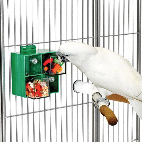 Creative Foraging Systems Foraging Toys for Parrots — Drawers, Wheels & Puzzles