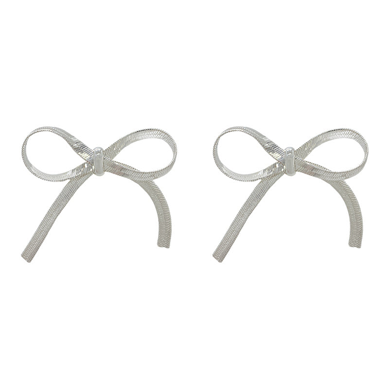 Vintage Chain Bow Earrings