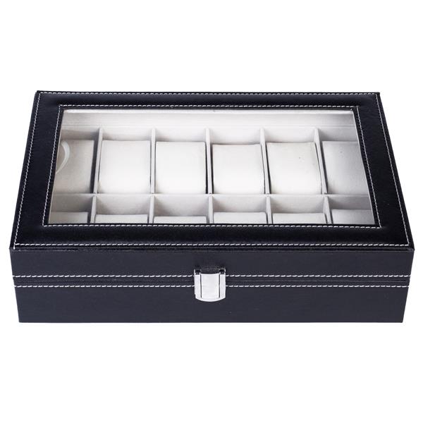 12-Slot Leather Watch Box - gift idea (3)