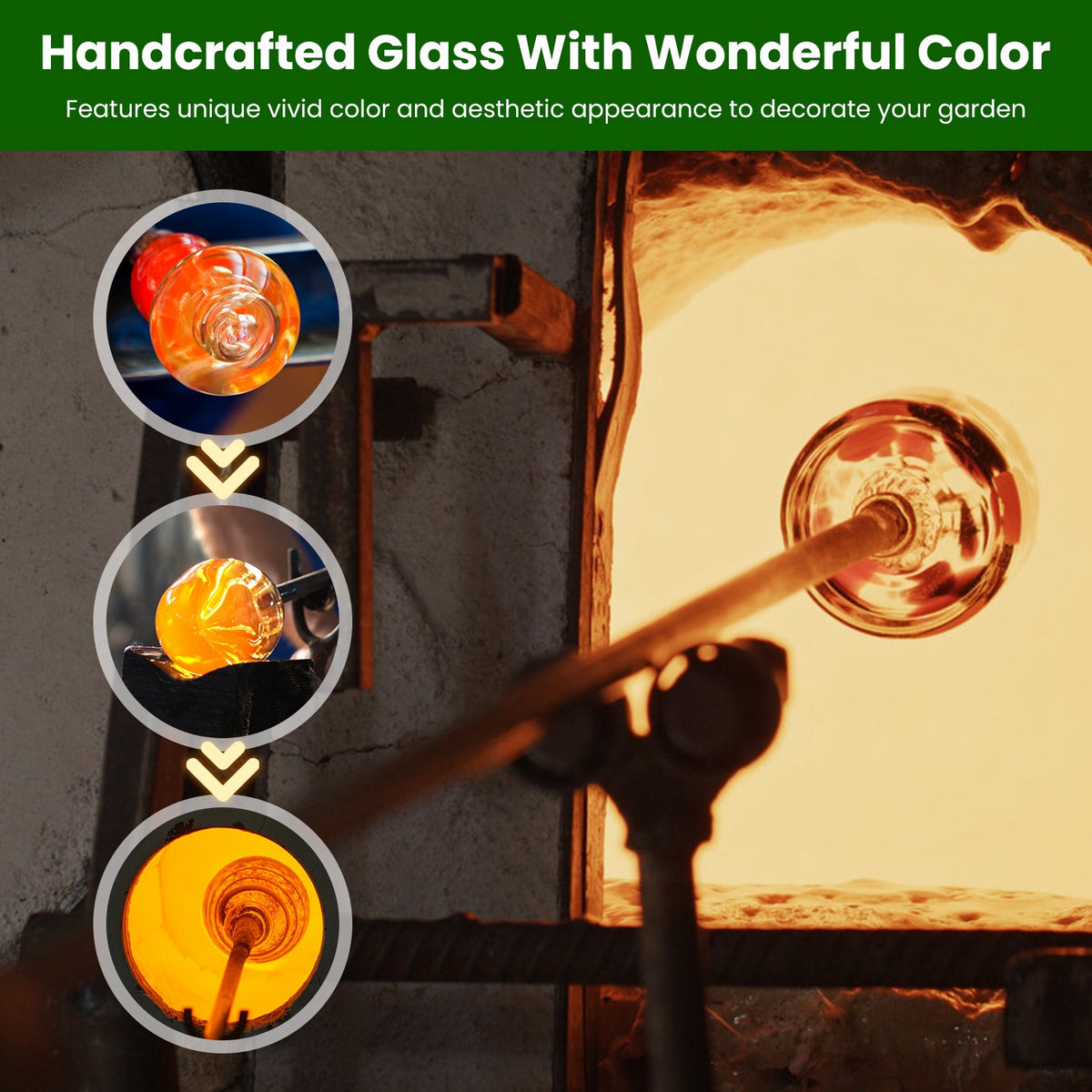 Hand-Blown Glass Hummingbird Feeder - gift idea (8)