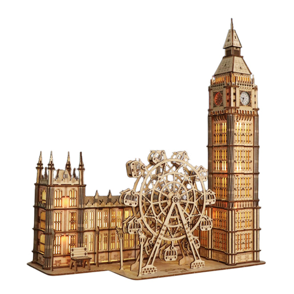 3D Wooden Big Ben Desk Clock Kit - gift idea