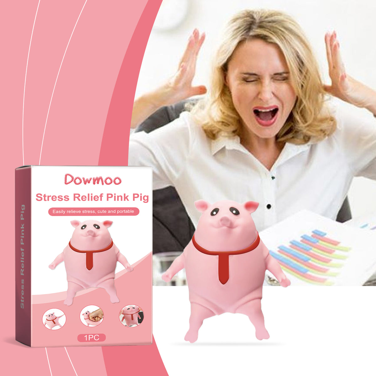 Squeezy Pig Stress Toy - gift idea (2)