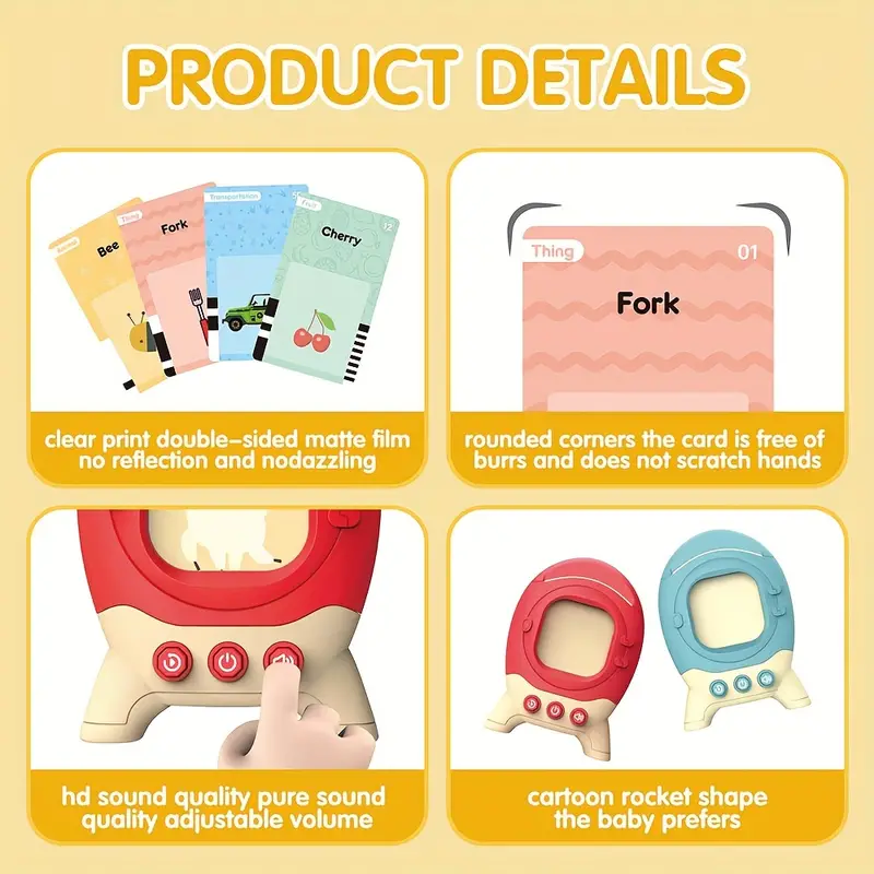 Talking Flash Cards Reader, 120 Cards - gift idea (2)