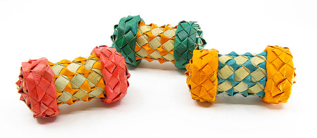 Planet Pleasures Woven Palm Foot Toys for Birds — Small Chew & Throw Toys