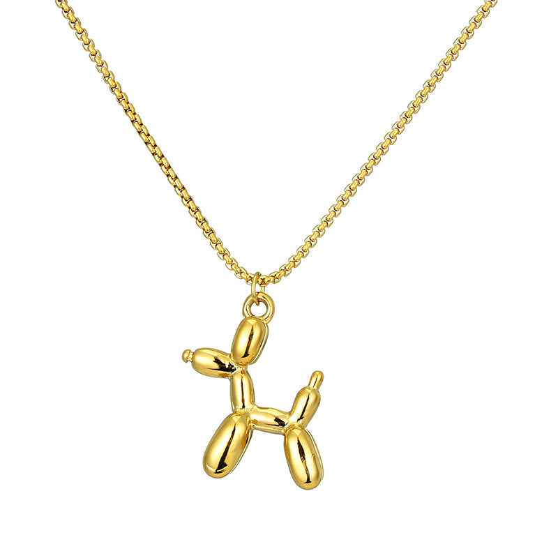 Balloon Dog Stainless Steel Necklace