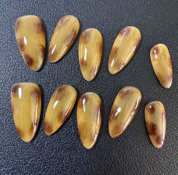 Amber Sunset Press-On Nails