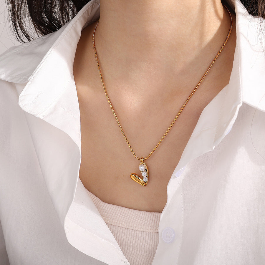 Stainless Steel Beaded Clavicle Chain