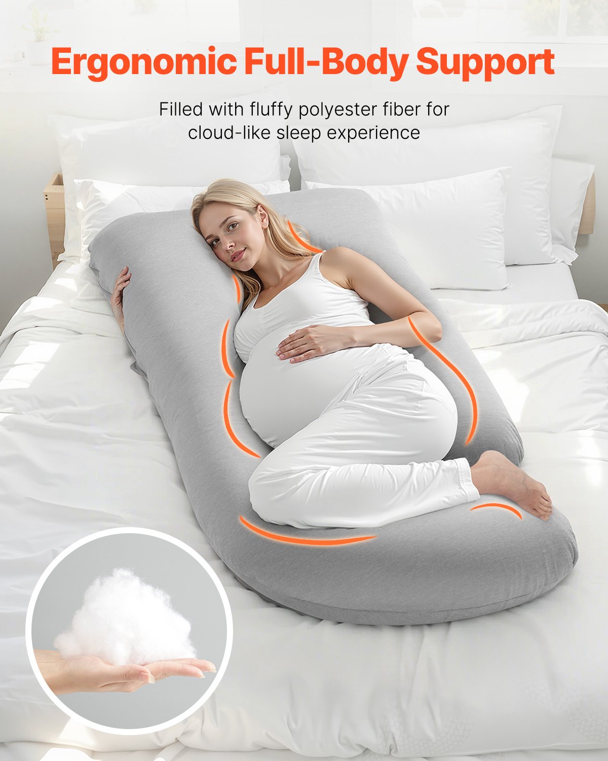 G-Shaped Full Body Pregnancy Pillow - gift idea (3)