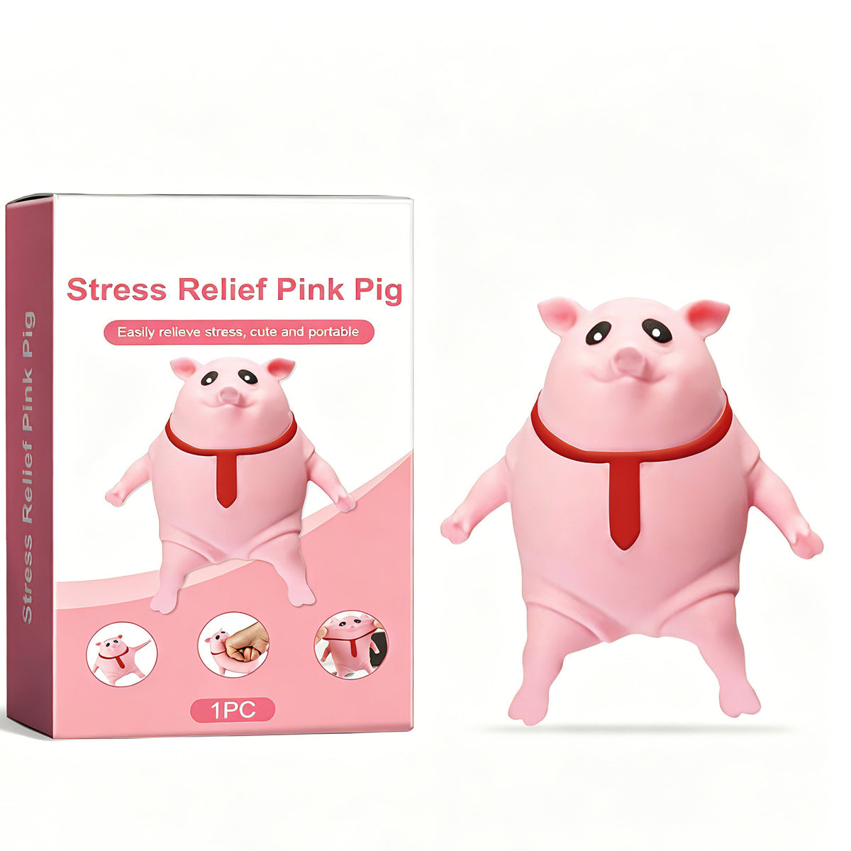 Squeezy Pig Stress Toy - gift idea