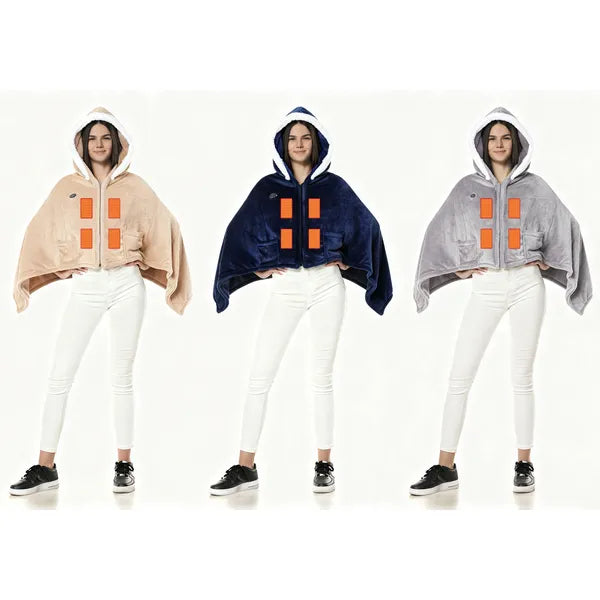 Wearable Heated Blanket, 8 Heat Zones - gift idea (2)