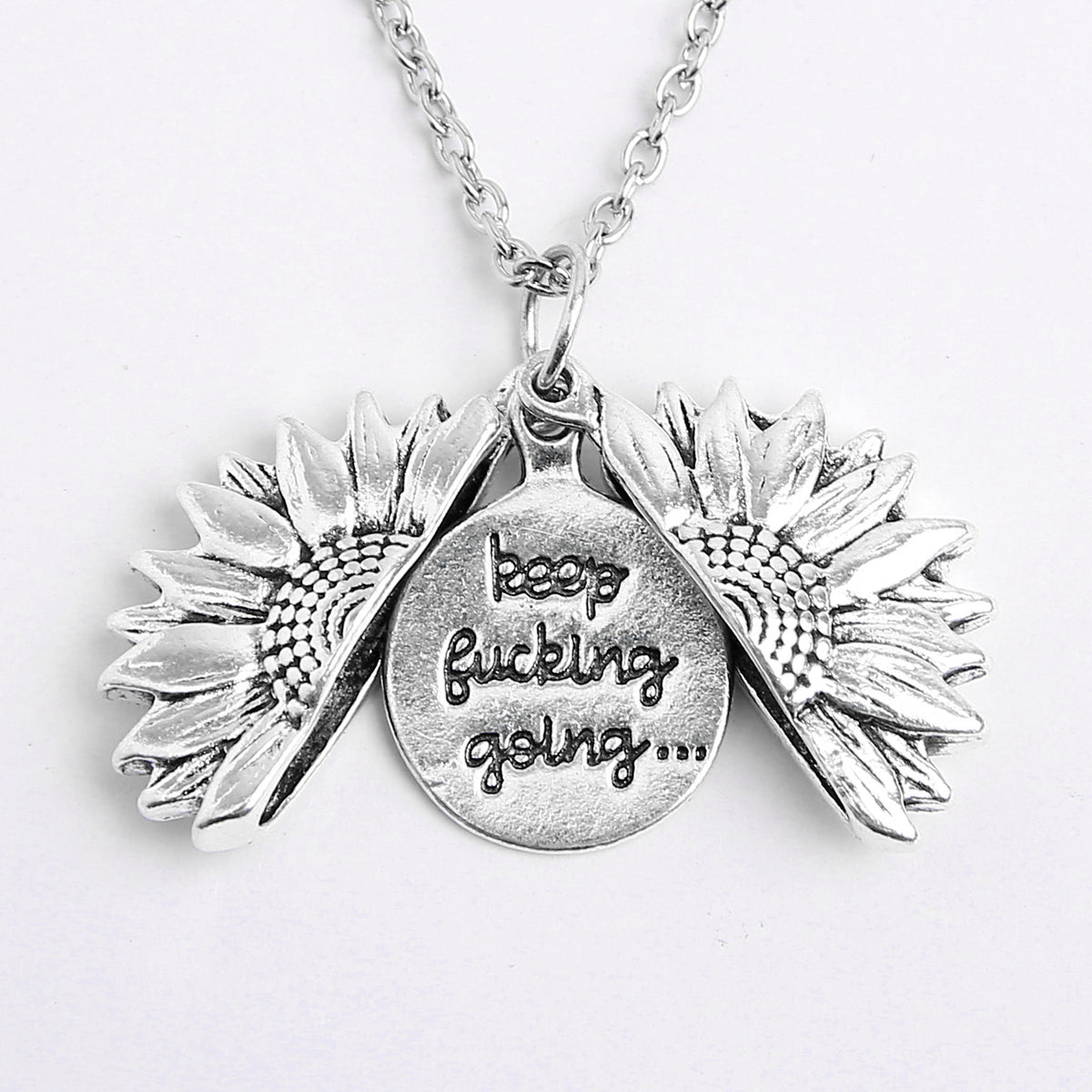 Alloy Flower Statement Necklace
