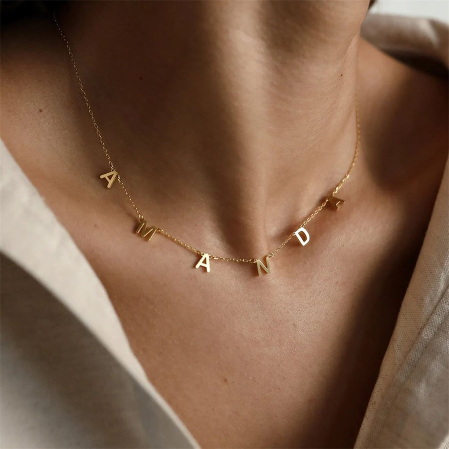 Personalized Name Necklace, 26 Letters
