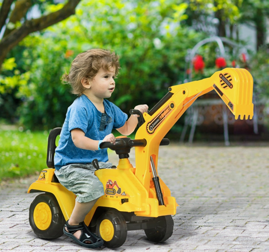 3-in-1 Ride-On Excavator Digger - gift idea