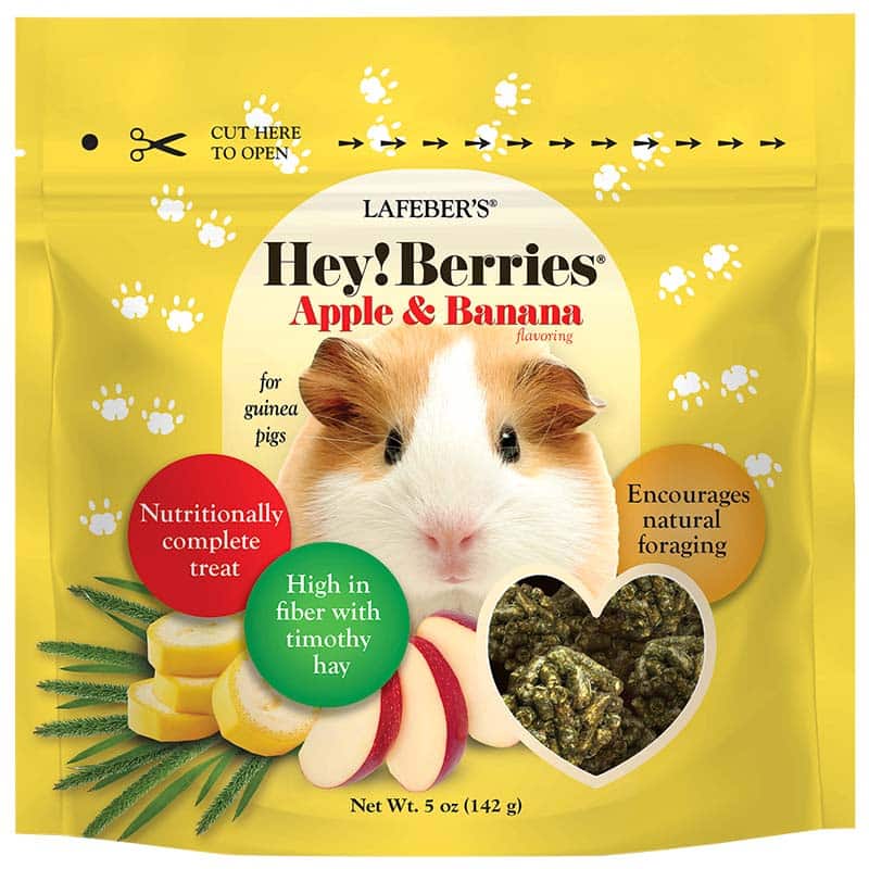 Lafeber Hey!Berries Apple and Banana guinea pig treats, 5 oz