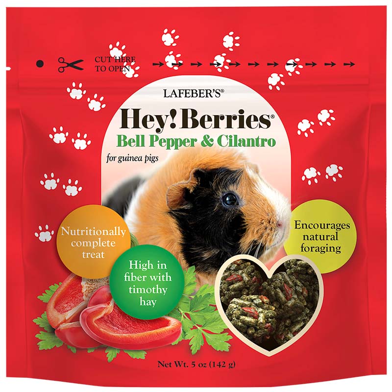 Lafeber Hey!Berries Bell Pepper and Cilantro guinea pig treats, 5 oz