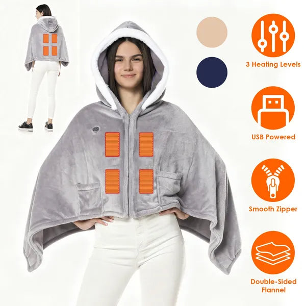 Wearable Heated Blanket, 8 Heat Zones - gift idea