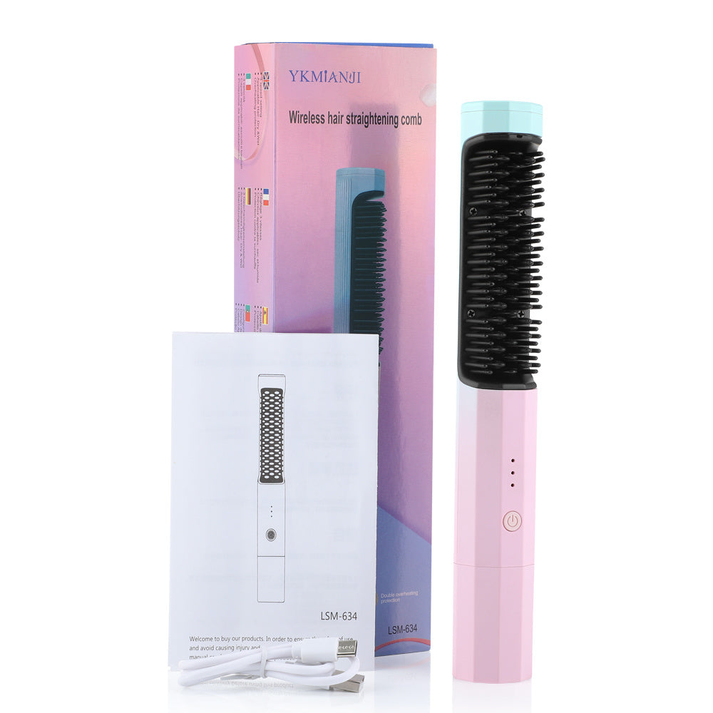 2-in-1 USB Hair Straightener & Curler
