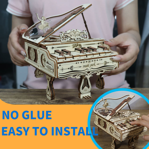 3D Wooden Playable Piano Music Box Kit - gift idea (4)