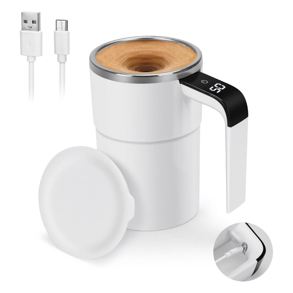 Self-Stirring Mug with Temperature Display - gift idea