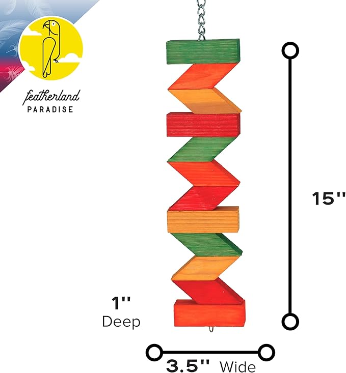 Featherland Paradise Zig Zag Bird Chew