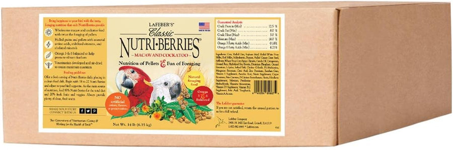 Lafeber's Nutri-Berries, Macaws & Cockatoos 14lb