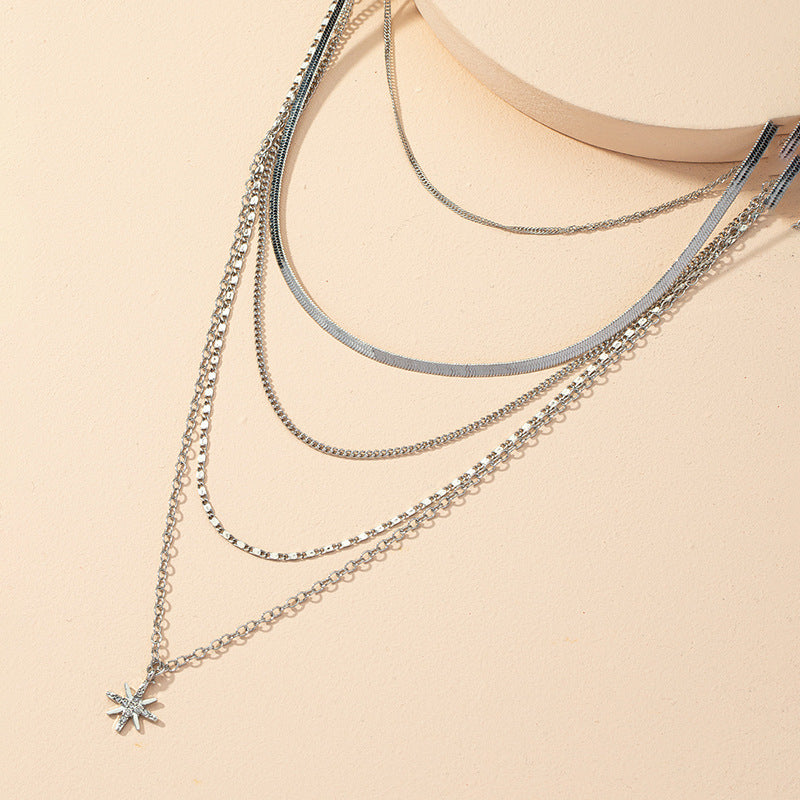 Eight-Point Star Necklace
