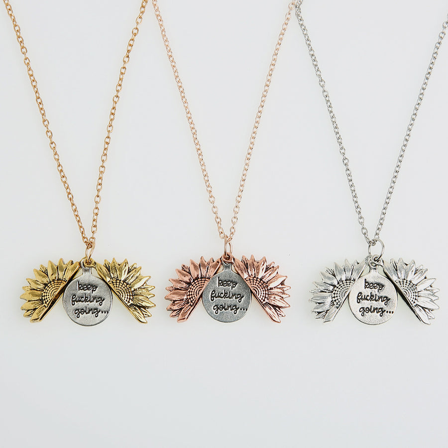 Alloy Flower Statement Necklace
