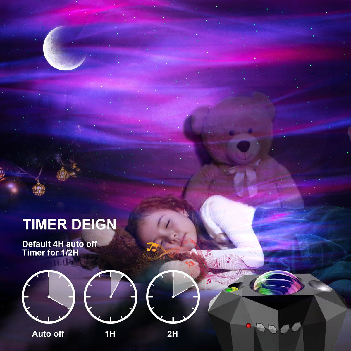 Ocean Wave Star Projector Lamp with Speaker - gift idea (2)
