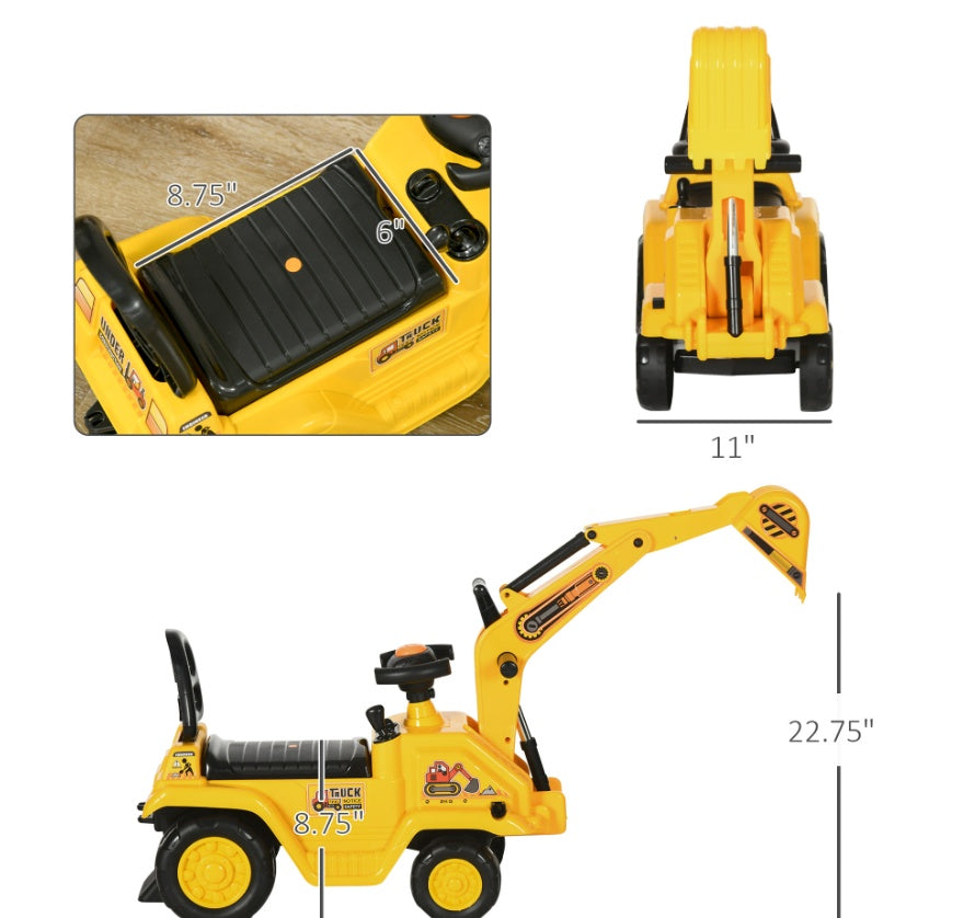 3-in-1 Ride-On Excavator Digger - gift idea (3)