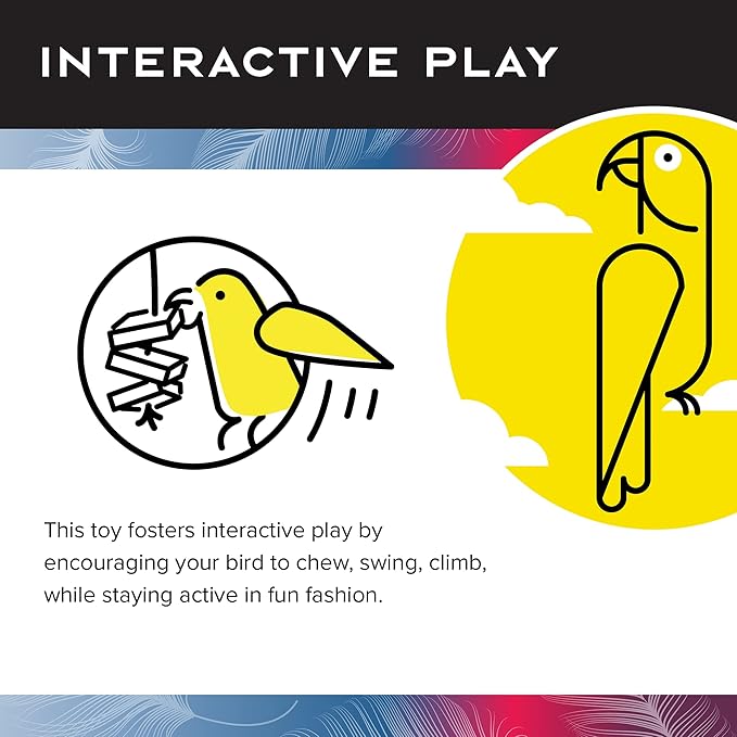 Knots N Blocks Bird Toy