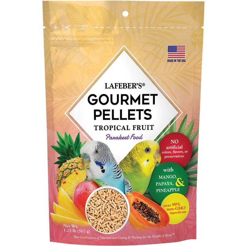 Lafeber Tropical Fruit Gourmet Pellets for parakeets and budgies