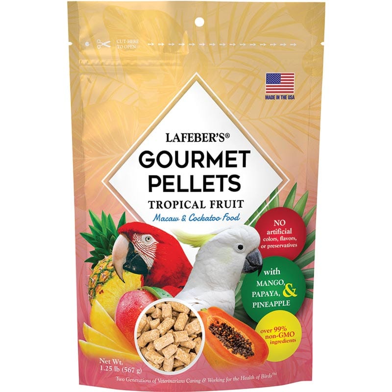 Lafeber Tropical Fruit Gourmet Pellets for macaws and cockatoos