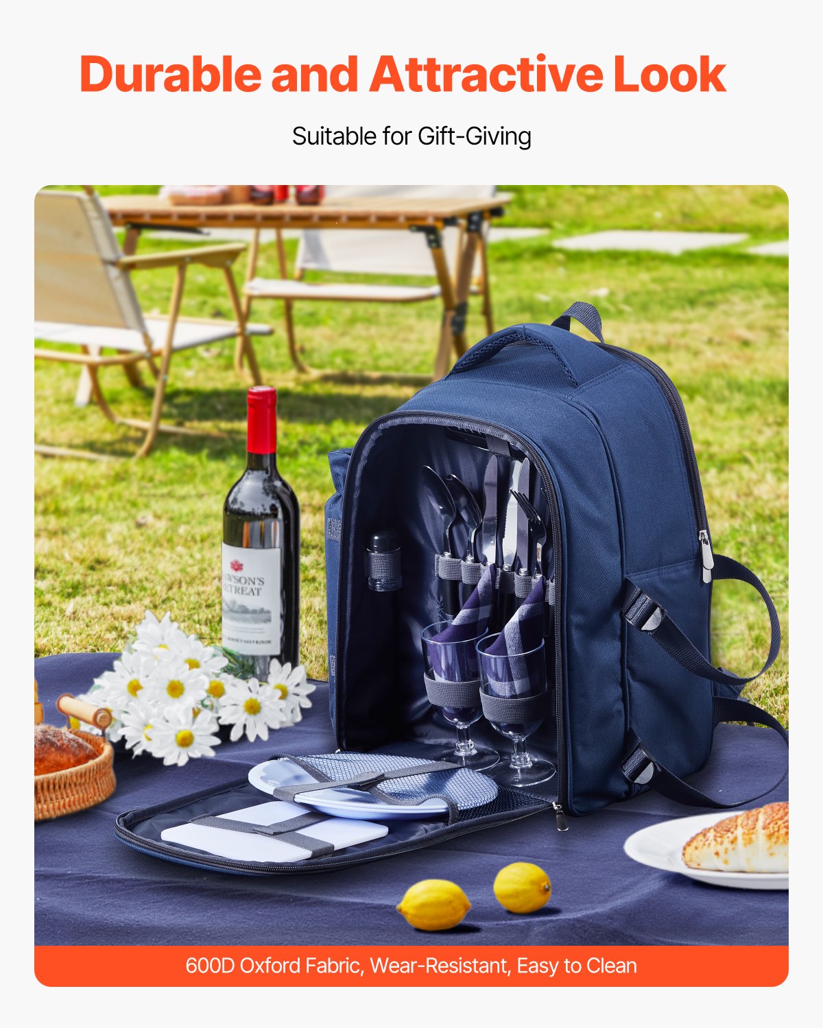 Picnic Backpack for Two with Cooler - gift idea (2)