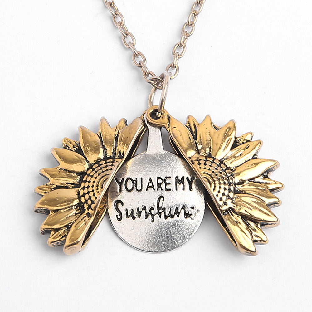 Alloy Flower Statement Necklace