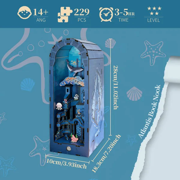 Atlantis Book Nook DIY Kit with Lights - gift idea (3)