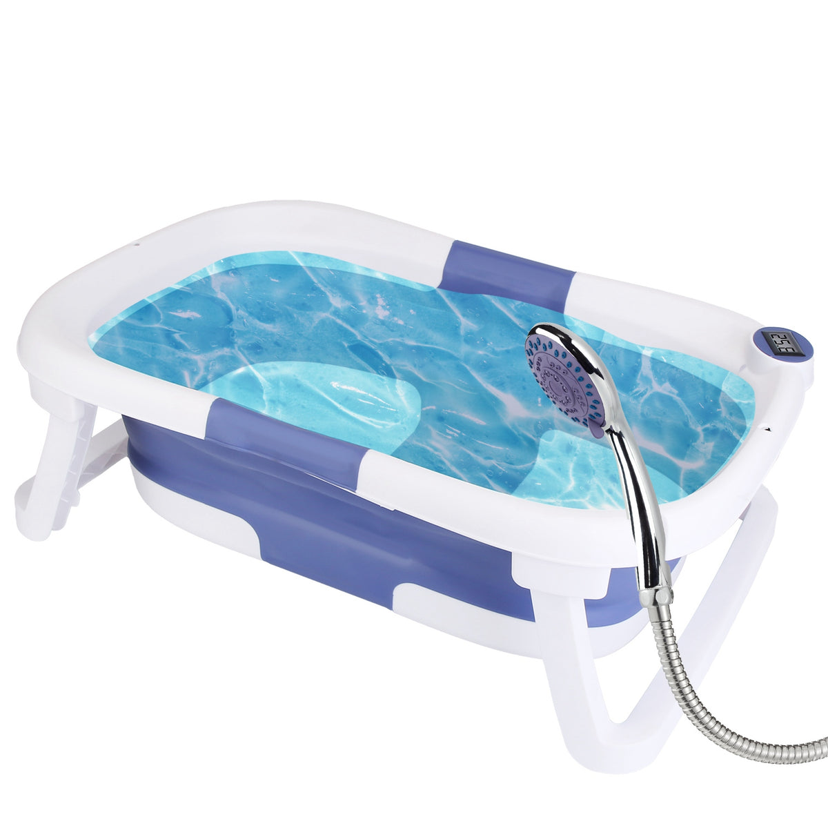 Collapsible Baby Bath Tub with Thermometer - gift idea