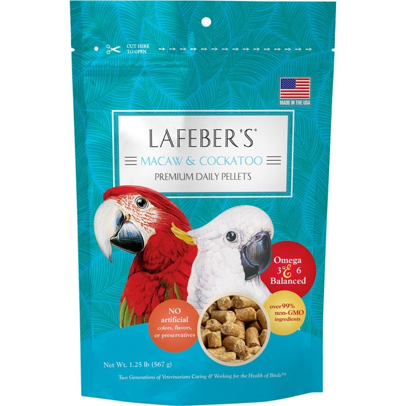 Lafeber Premium Daily Diet pellets for macaws and cockatoos