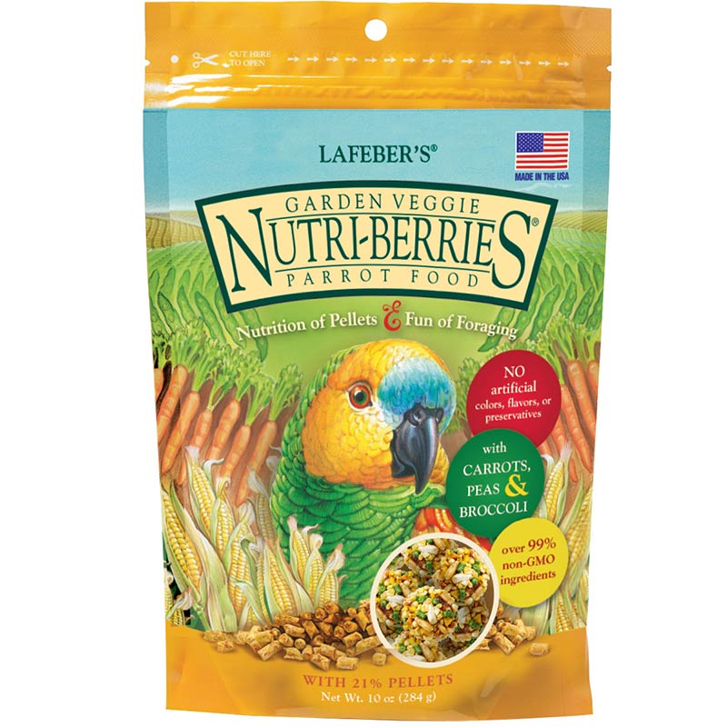 Lafeber Garden Veggie Nutri-Berries for parrots, 10 oz bag