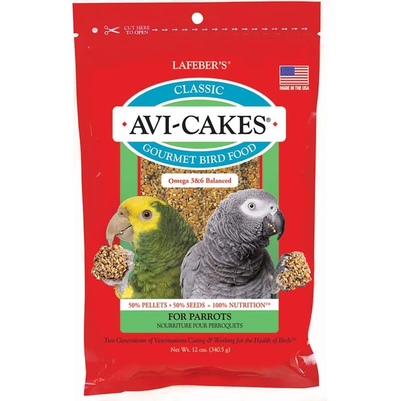 Lafeber Classic Avi-Cakes for parrots, 12 oz
