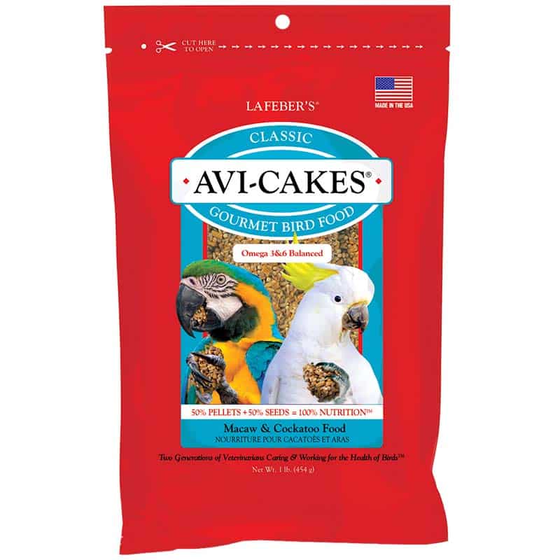 Lafeber Classic Avi-Cakes for macaws and cockatoos, 1 lb