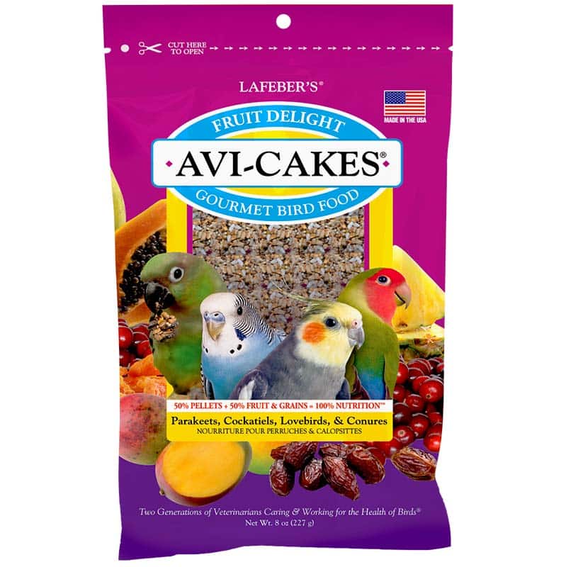 Lafeber Fruit Delight Avi-Cakes for small birds, 8 oz