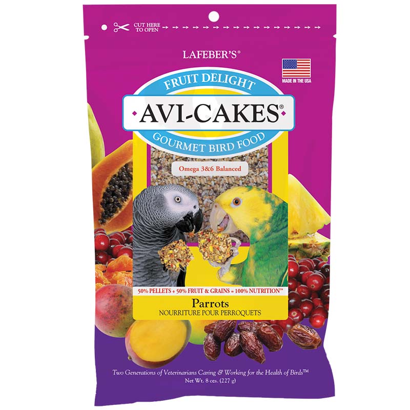 Lafeber Fruit Delight Avi-Cakes for parrots, 8 oz