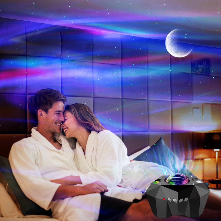 Ocean Wave Star Projector Lamp with Speaker - gift idea