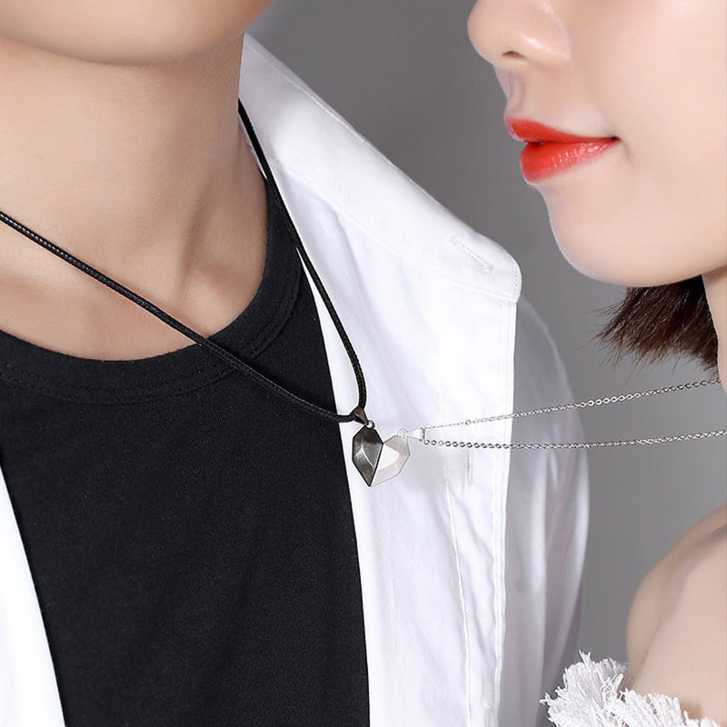 Magnetic Heart Couple Necklaces - gift idea