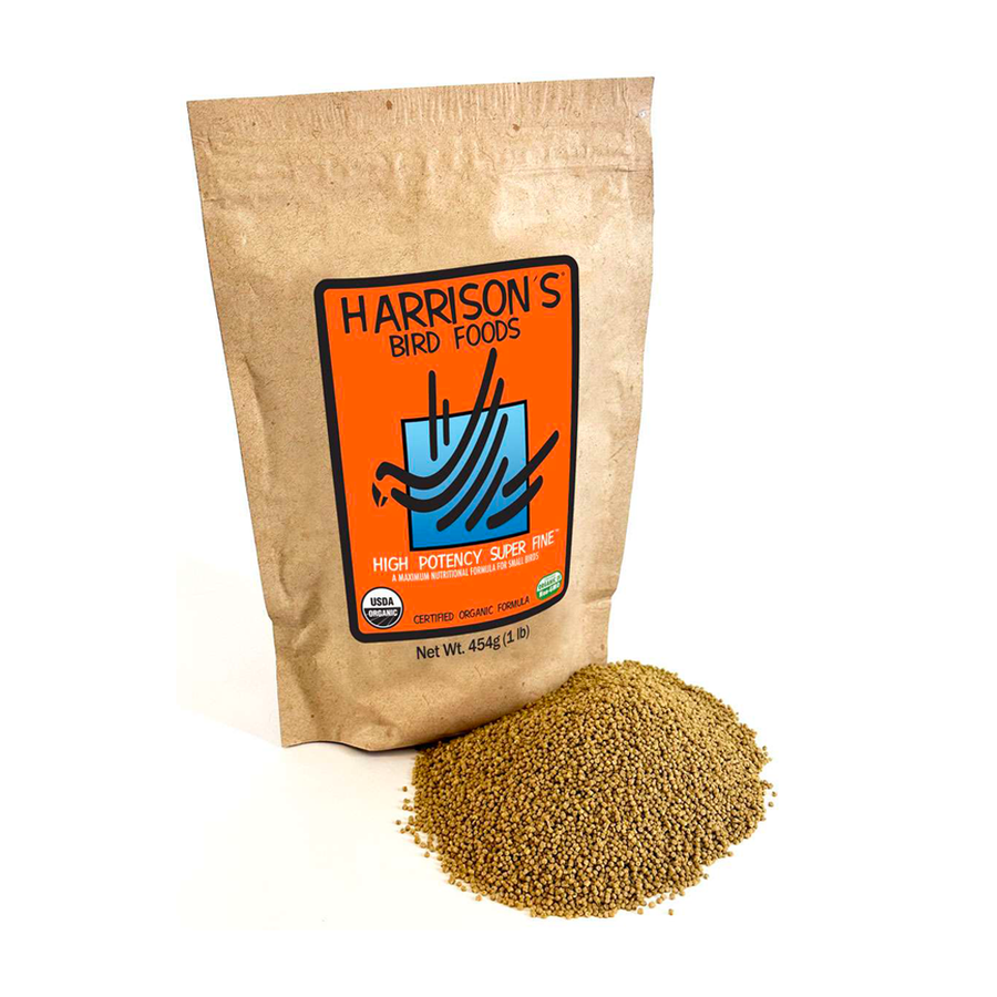 Harrison's High Potency Super Fine certified organic bird food, 1 lb bag