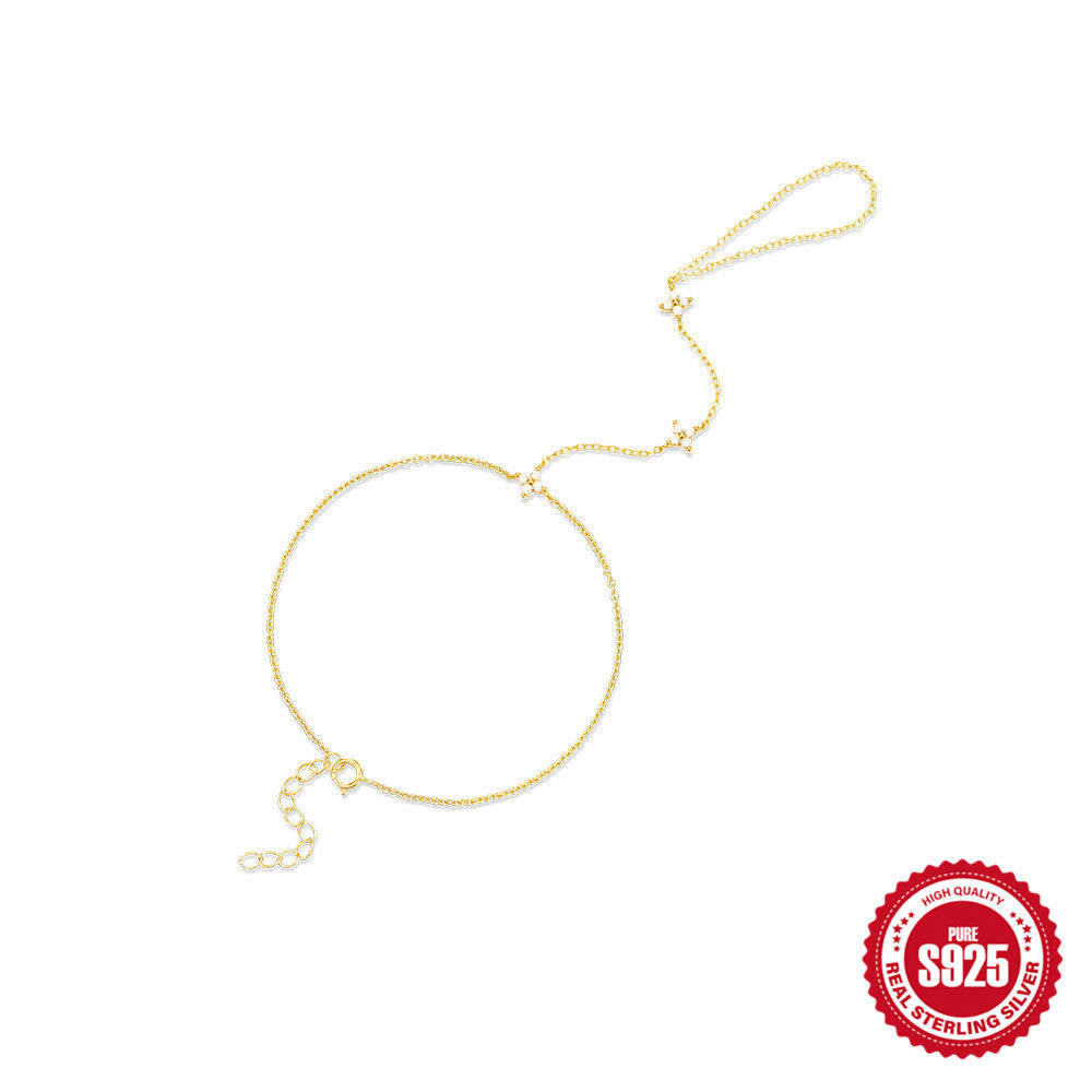 Diamond Ring Chain Bracelet