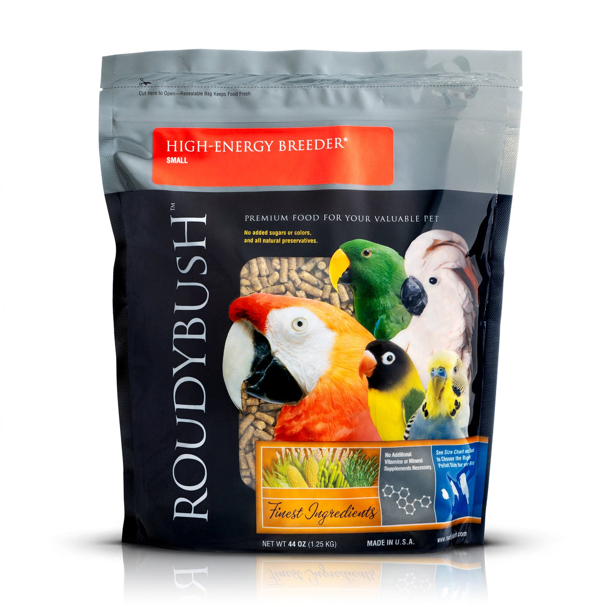 Roudybush High-Energy Breeder bird pellets, 44 oz